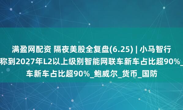 满盈网配资 隔夜美股全复盘(6.25) | 小马智行暴涨近17%，广州称到2027年L2以上级别智能网联车新车占比超90%_鲍威尔_货币_国防